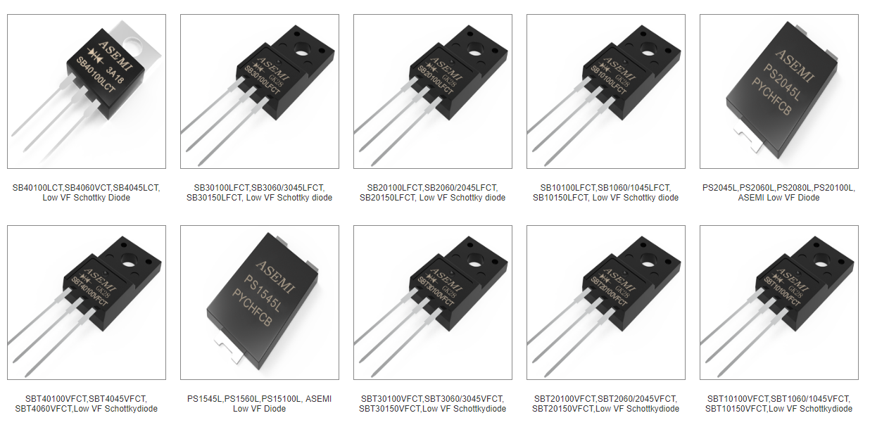 ASEMI low vf Schottky diodes occupy the power market.2