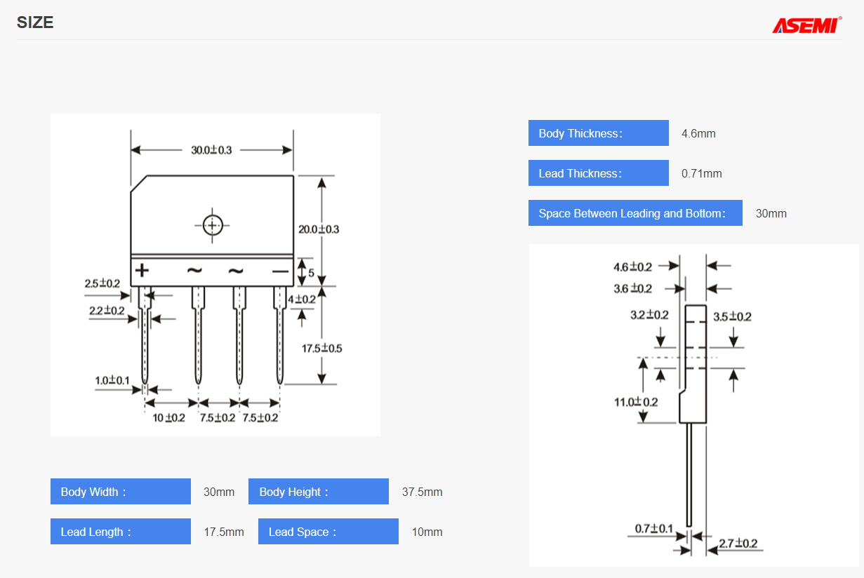 Audio manufacturer chose ASEMI4.0