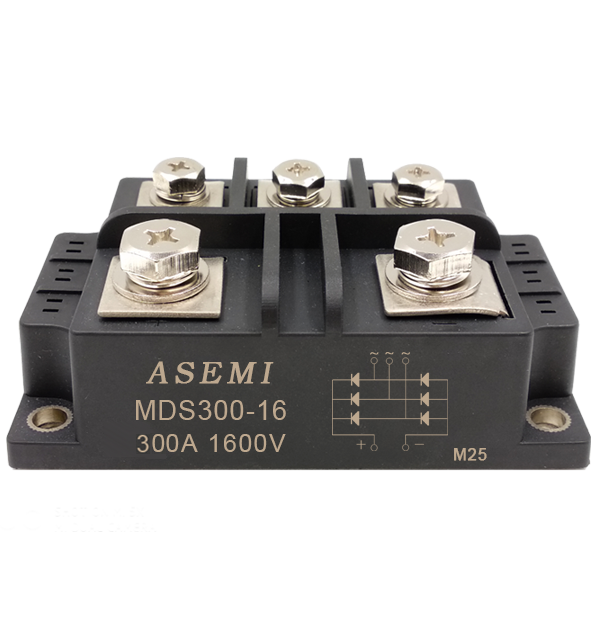 MDS300-16,MDS250-16, ASEMI Three Phase Rectifier Module