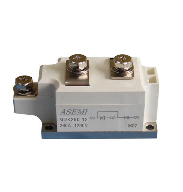 MDK260-16,MDK260-12,MDK260-10,ASEMI Silicon controlled module