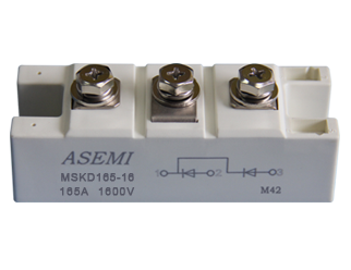 MSKD165-16,MSKD165-12,  ASEMI Silicon controlled module