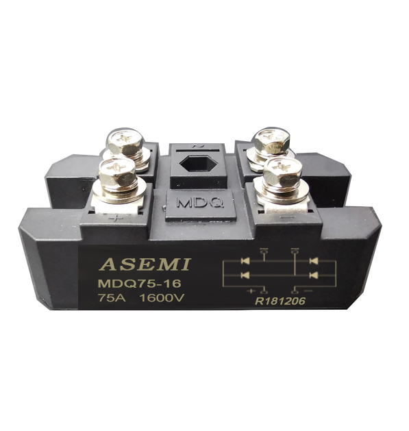 MDQ100-16/MDQ75-16/MDQ60-16 ASEMI  Single-phase rectifier module