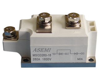 MSCD260-16,MSCD260-12,  ASEMI Silicon controlled module
