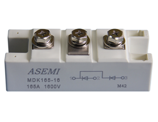 MDK165-16,MDK165-12,MDK165-10,ASEMI Silicon controlled module