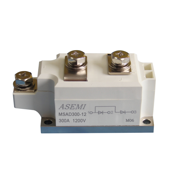 MSAD300-16,MSAD300-12,   ASEMI Common anode rectifier module